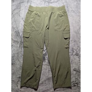 Eddie Bauer Travex Tapered Leg Pants Women's Size XL Green